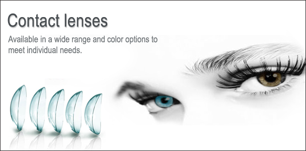 Different coloured contact lenses