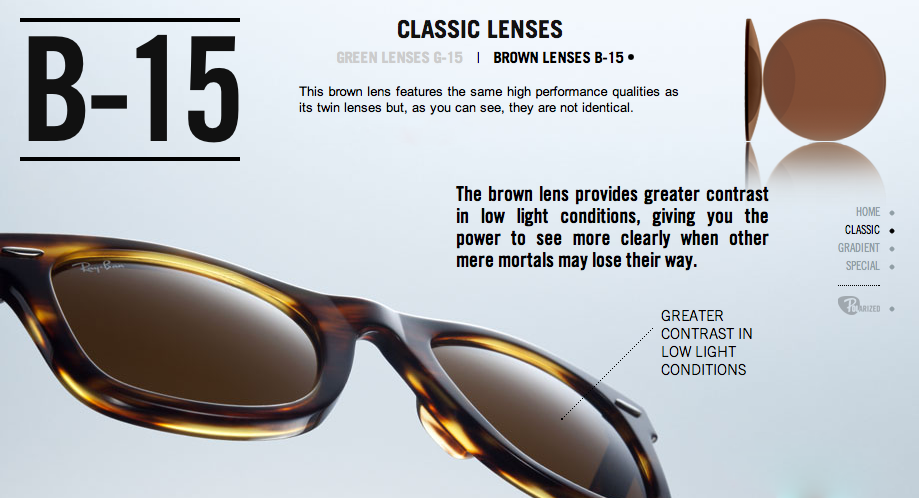 RayBan Brown ClassicLens Sunglasses