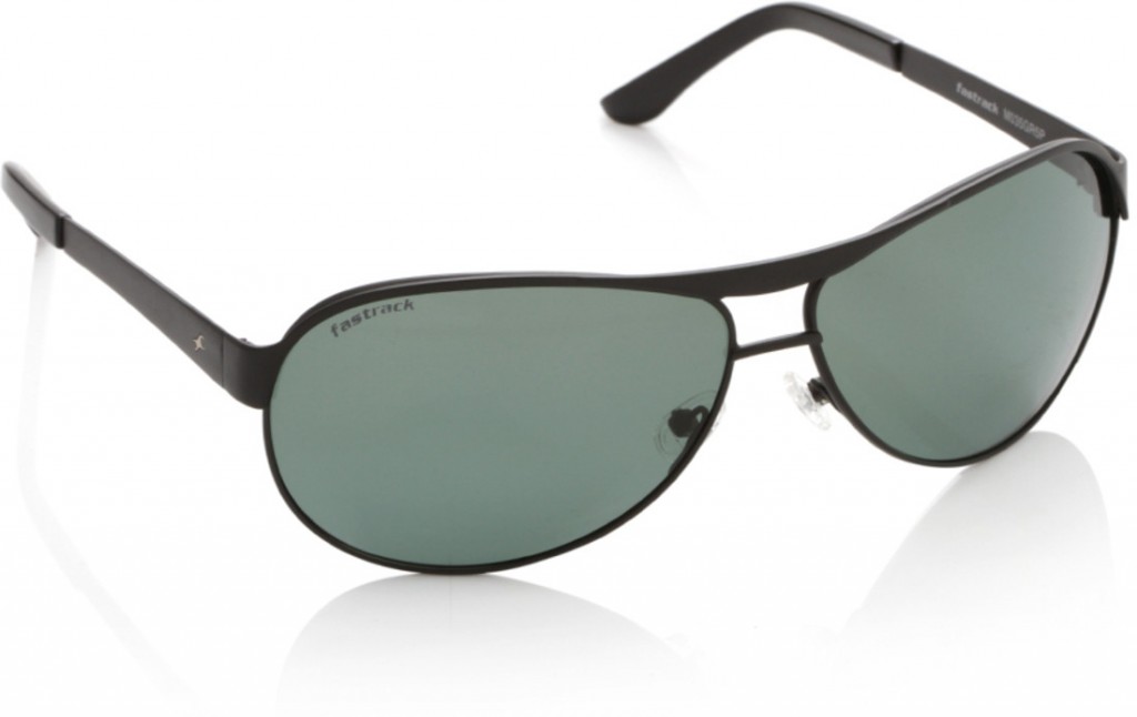 Fastrack M035 Black Green Aviator GR5P Sunglasses