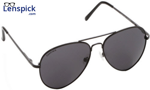 Fastrack M069 Black Aviator BK3 Sunglasses