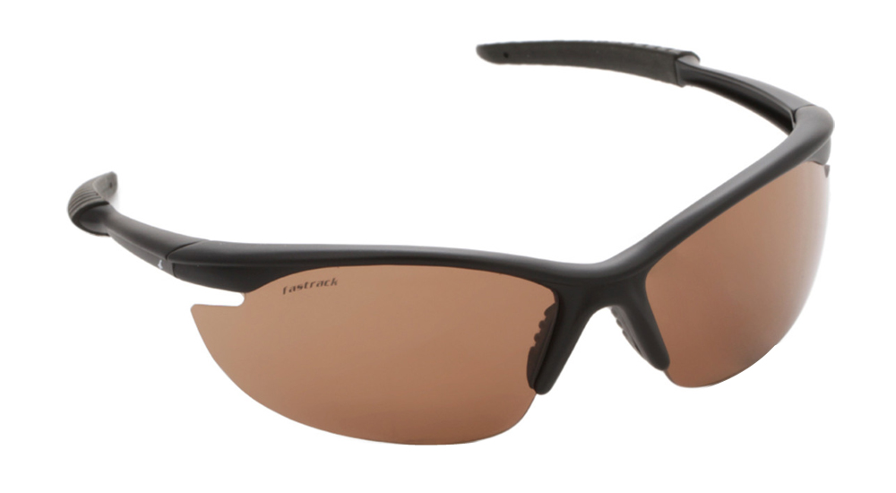 Fastrack P115 Black Brown Wrap Around BR2 Sunglasses