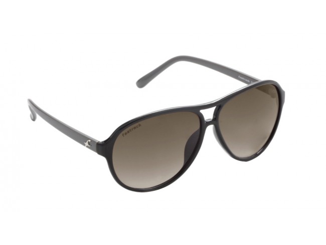 Fastrack P241 Black Brown Aviator BK1 Sunglasses