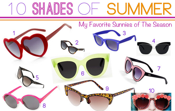 Shades of summer sunglasses