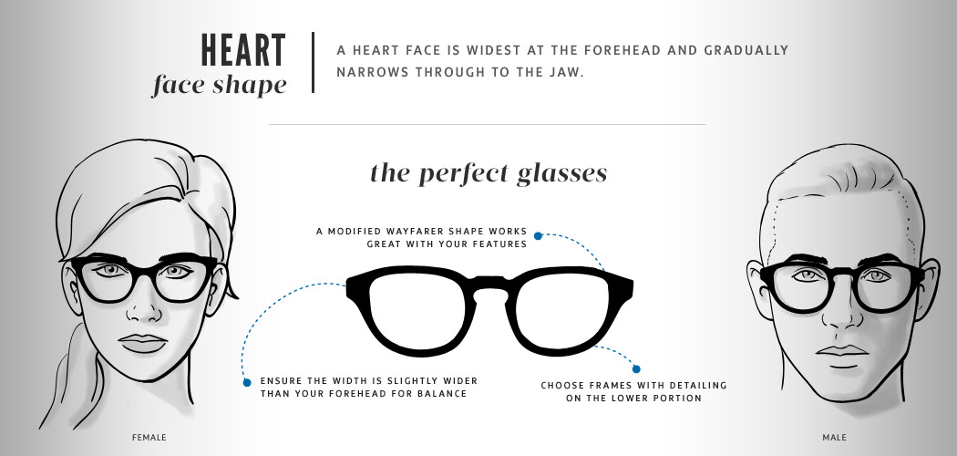 glasses for heart face