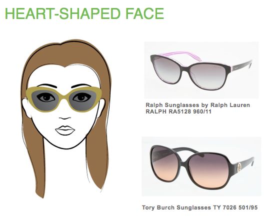 sunglasses for heart shape